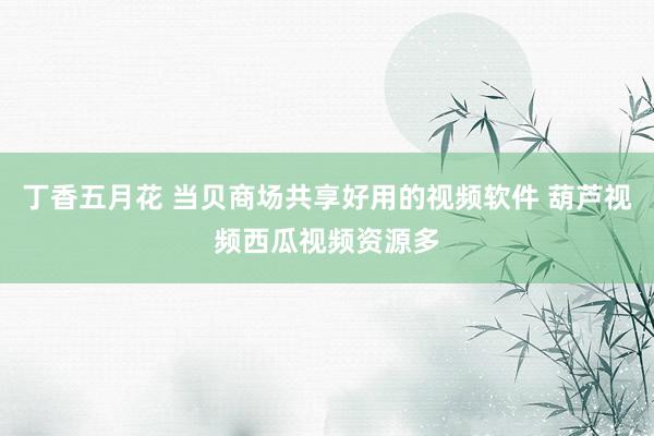 丁香五月花 当贝商场共享好用的视频软件 葫芦视频西瓜视频资源多